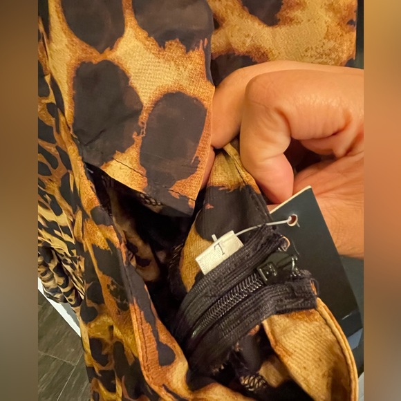 Ruffle Cape Leopard Playsuit - Picture 9 of 13